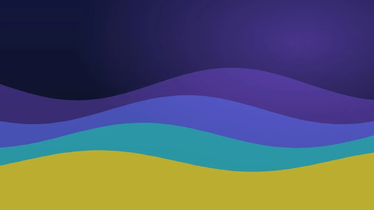 Layered colour waves illustrating liquidity in decentralized finance