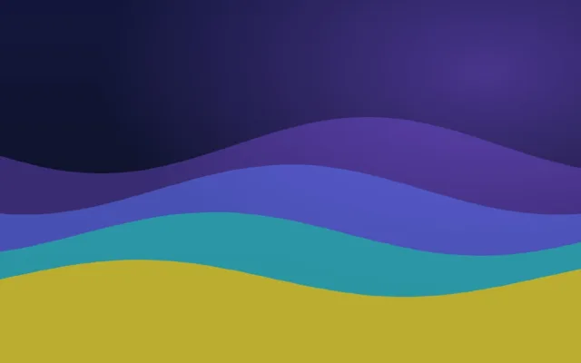 Onde di colore sovrapposte che illustrano la liquidità della finanza decentralizzata