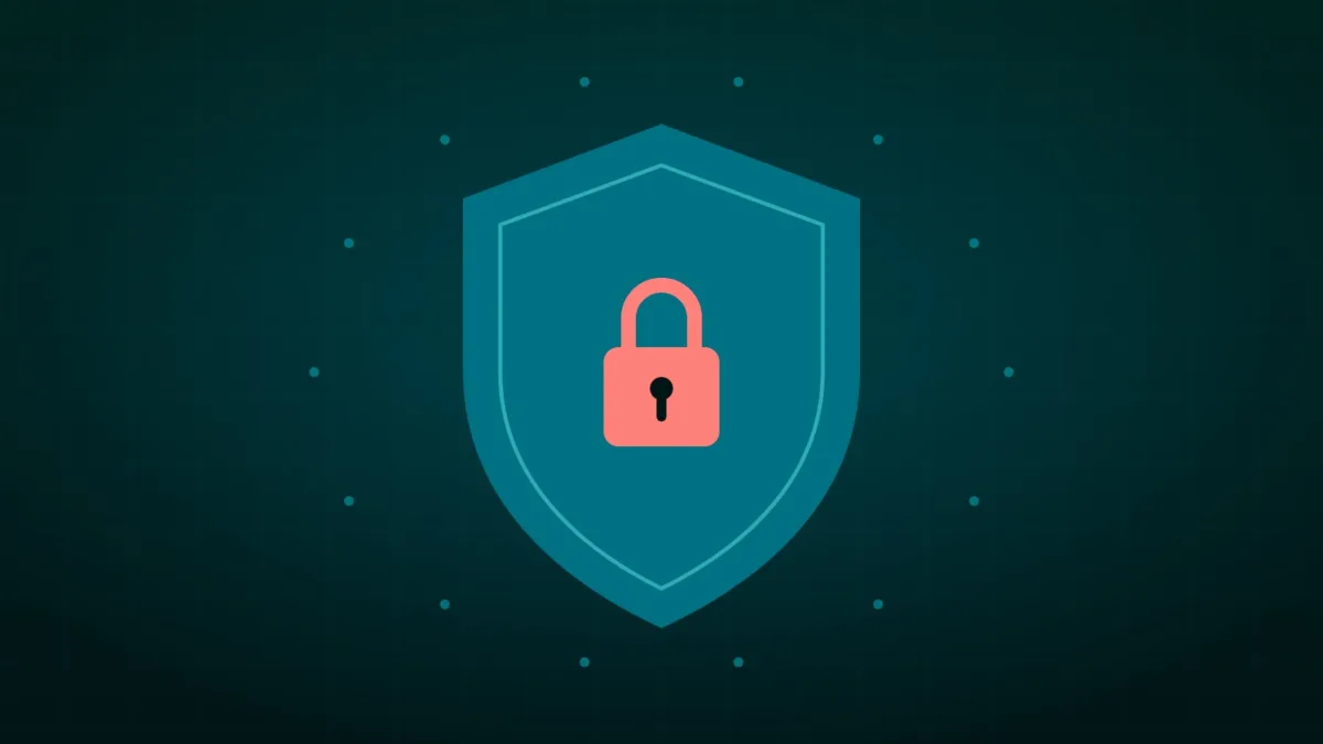 Scudo con lucchetto che illustra la sicurezza e la custodia delle crypto